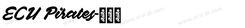 ECU Pirates字体转换
